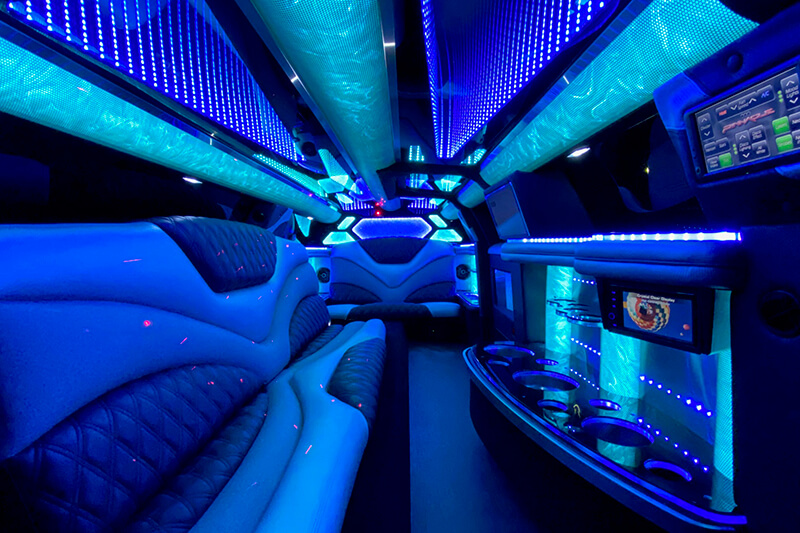 beverage coolers on limo