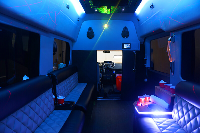 Luxury interior on van