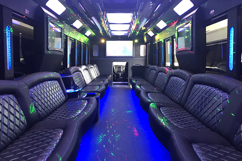 43-passenger party bus